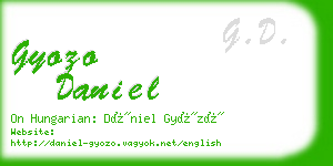 gyozo daniel business card